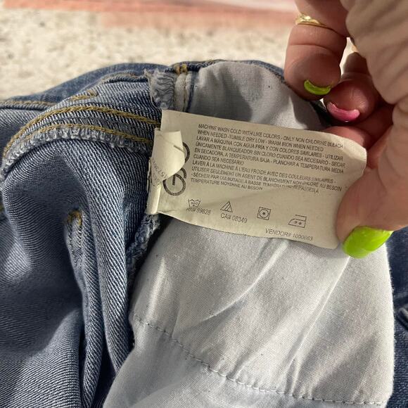 Gloria Vanderbilt women's 12 blue jeans cropped length AMANDA model raw hem - Picture 9 of 15